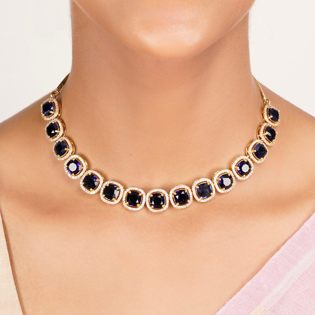 22k Gold Plated Zivara Indrani Necklace Set