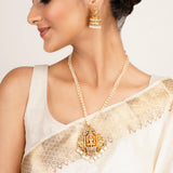 22k Gold Plated Kanaka Ishani Necklace Set