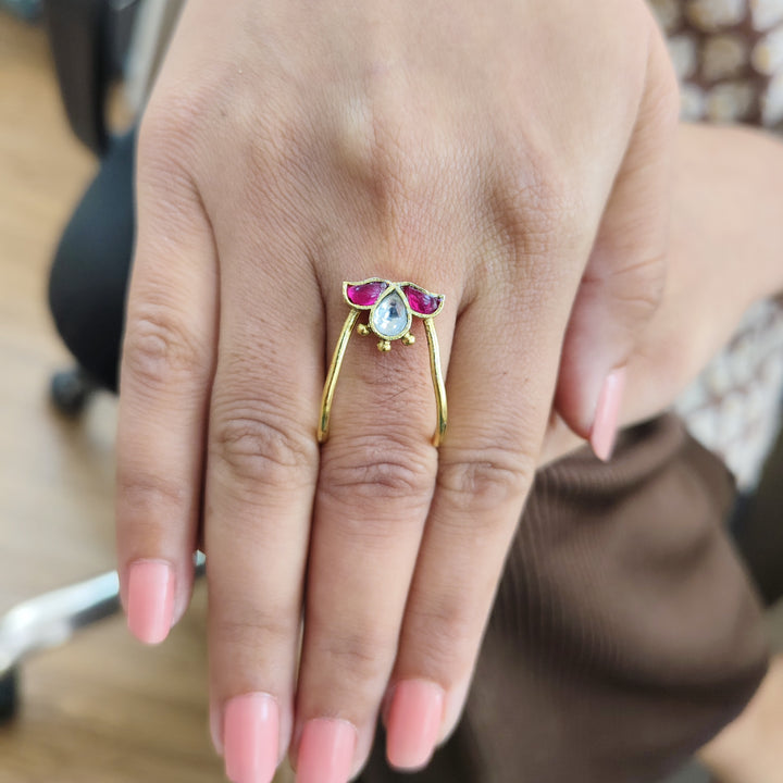 22k Gold Plated Noorja Tara Ring
