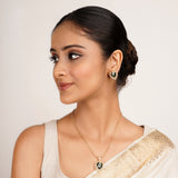 22k Gold Plated Ridhi Tejas Pendant Set