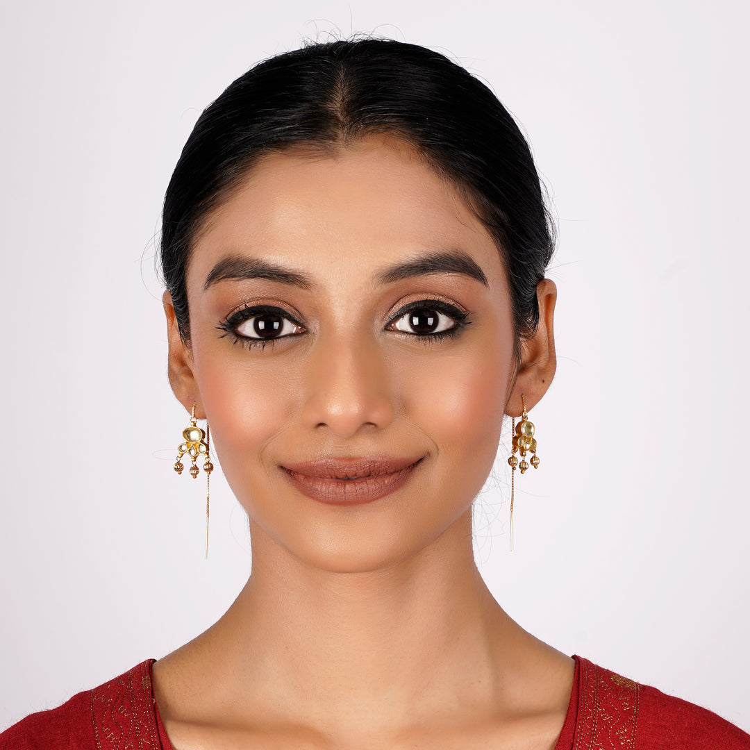 22k Gold Plated Sui Dhaga Kavya Earring
