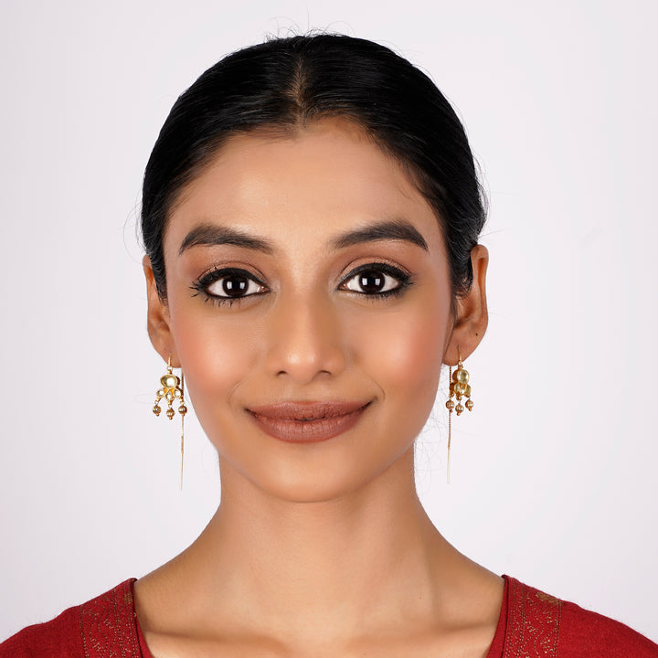 22k Gold Plated Sui Dhaga Kavya Earring