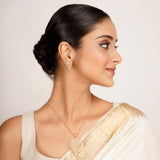 22k Gold Plated Ridhi Chandra Pendant Set