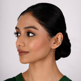 22k Gold Plated Jhilmil Halo Earclips