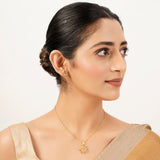 22k Gold Plated Gulnaar Leher Pendant Set