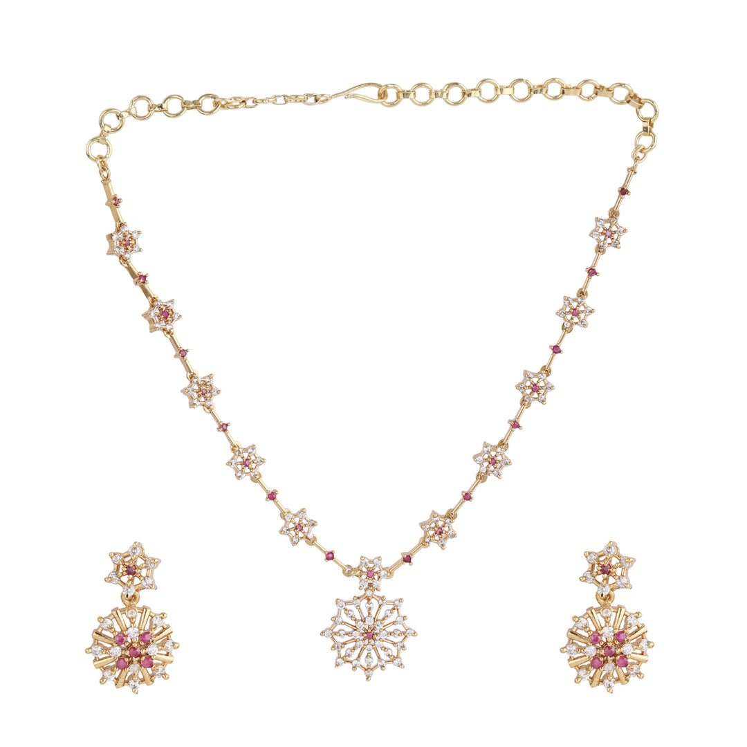 22k Gold Plated Kanchan Taravali Necklace Set