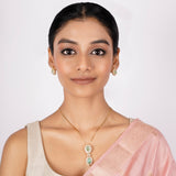 22k Gold Plated Nyra Damyanti Pendant Set