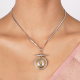 Gold/Silver  Nyra Anvika Pendant Set