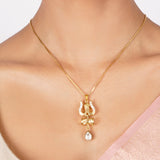 22k Gold Plated Nyra Yashita Pendant Set