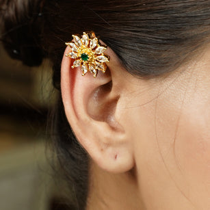 22k Gold Plated Tarika Zennia Earcuff