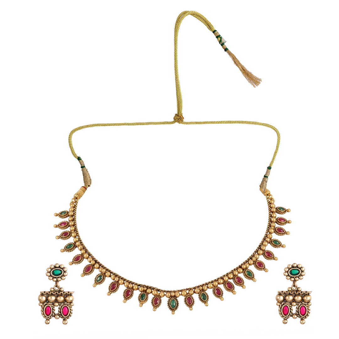 22k Gold Plated Kanchan Bhanupriya Necklace Set