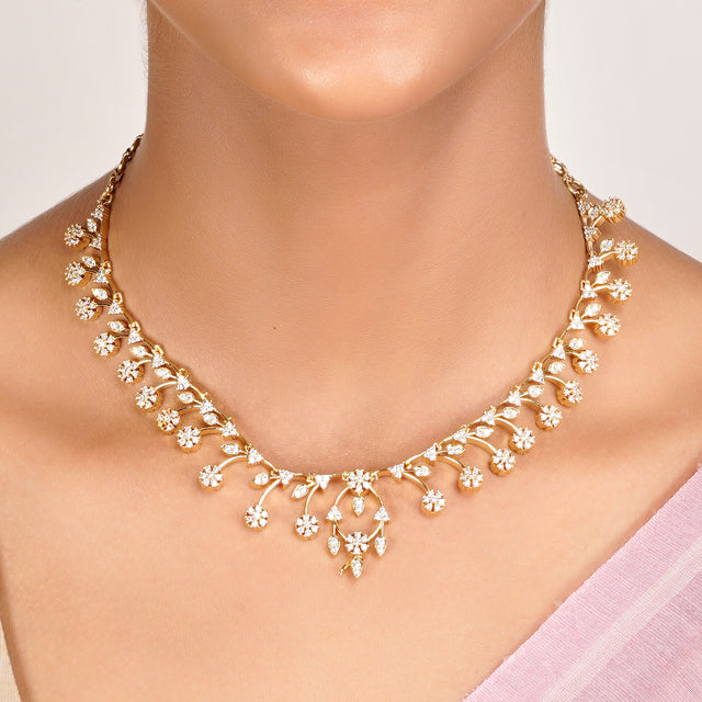 22k Gold Plated Zivara Kani Necklace Set