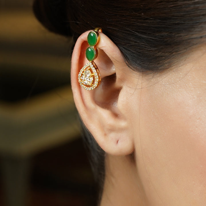 22k Gold Plated Tarika Anora Earcuff