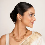 22k Gold Plated Kanaka Vritika Necklace Set