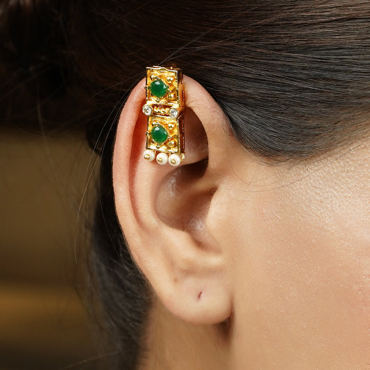 22k Gold Plated Tarika Rekha Earcuff