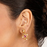 22k Gold Plated Kanaka Sharvya Necklace Set