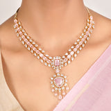 22k Gold Plated Zivara Zeyra Necklace Set