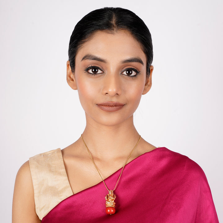22k Gold Plated Ishvara Karma Pendant