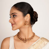 22k Gold Plated Kanaka Urmi Necklace Set
