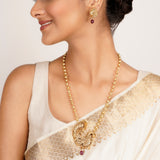 22k Gold Plated Kanaka Chetna Necklace Set