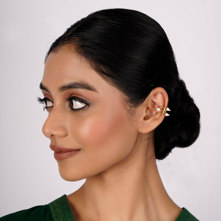 22k Gold Plated Jhilmil Luxe Earclips