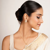 22k Gold Plated Ridhi Naga Pendant Set