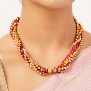 22k Gold Plated Sunheri Ratnavali Necklace