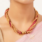 22k Gold Plated Sunheri Ratnavali Necklace