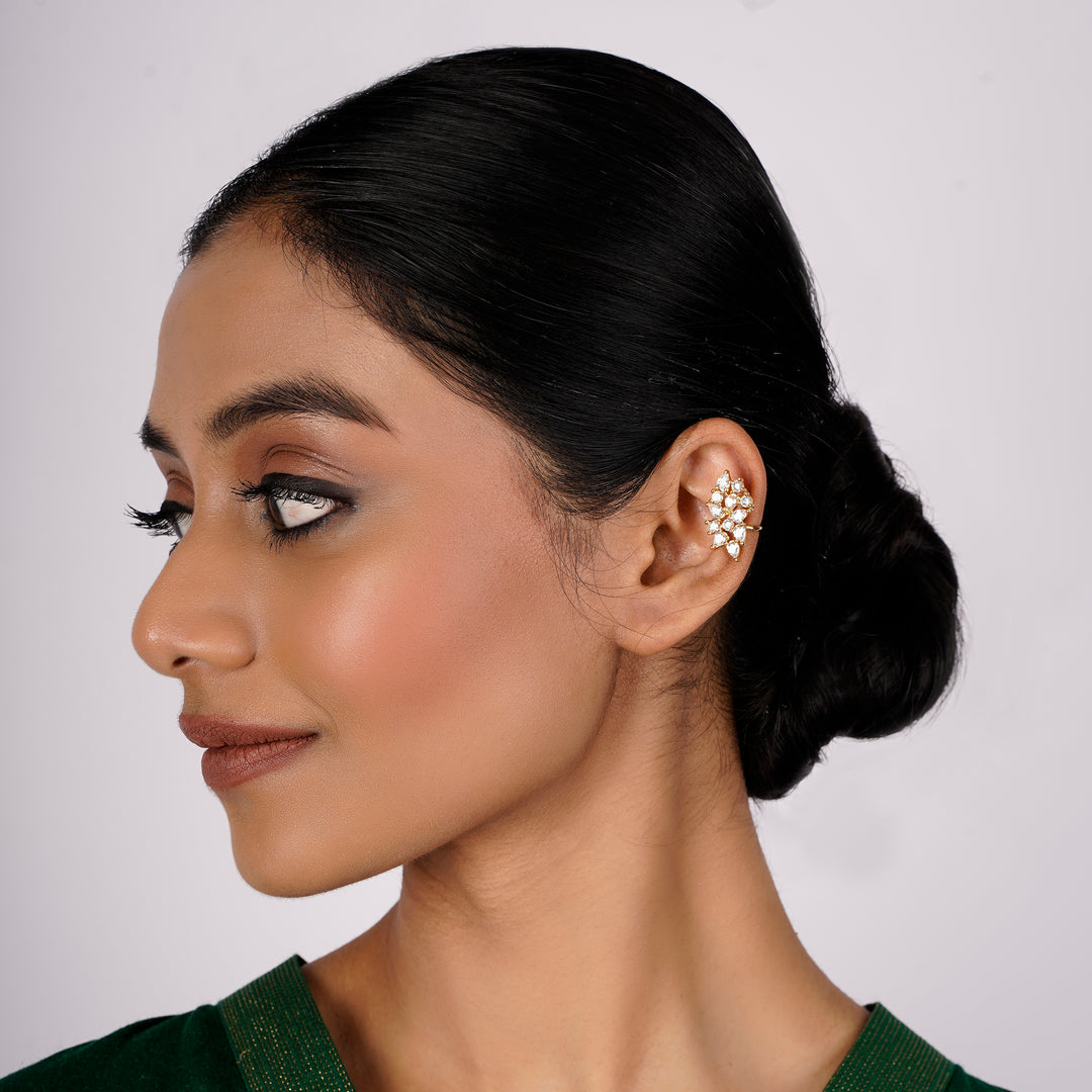 22k Gold Plated Jhilmil Nova Earclips