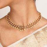 22k Gold Plated Kanaka Iravati Necklace Set