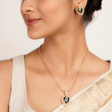 22k Gold Plated Ridhi Tejas Pendant Set