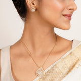 22k Gold Plated Ridhi Nishkar Pendant Set