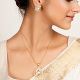 22k Gold Plated Ridhi Naga Pendant Set