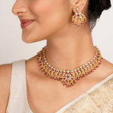 22k Gold Plated Kanaka Lavina Necklace Set