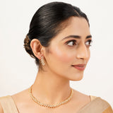 22k Gold Plated Gulnaar Saaj Necklace Set