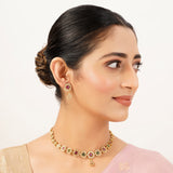 22k Gold Plated Sunheri Mohini Necklace Set