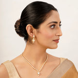22k Gold Plated Gulnaar Pallav Necklace Set