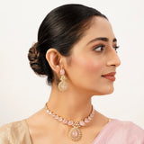 22k Gold Plated Gulnaar Chand Necklace Set