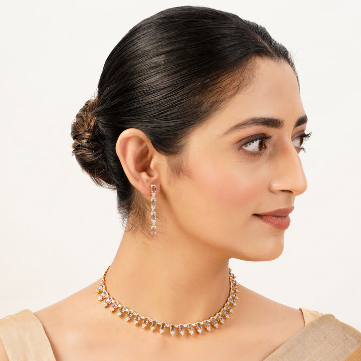 22k Gold Plated Gulnaar Shringar Necklace Set