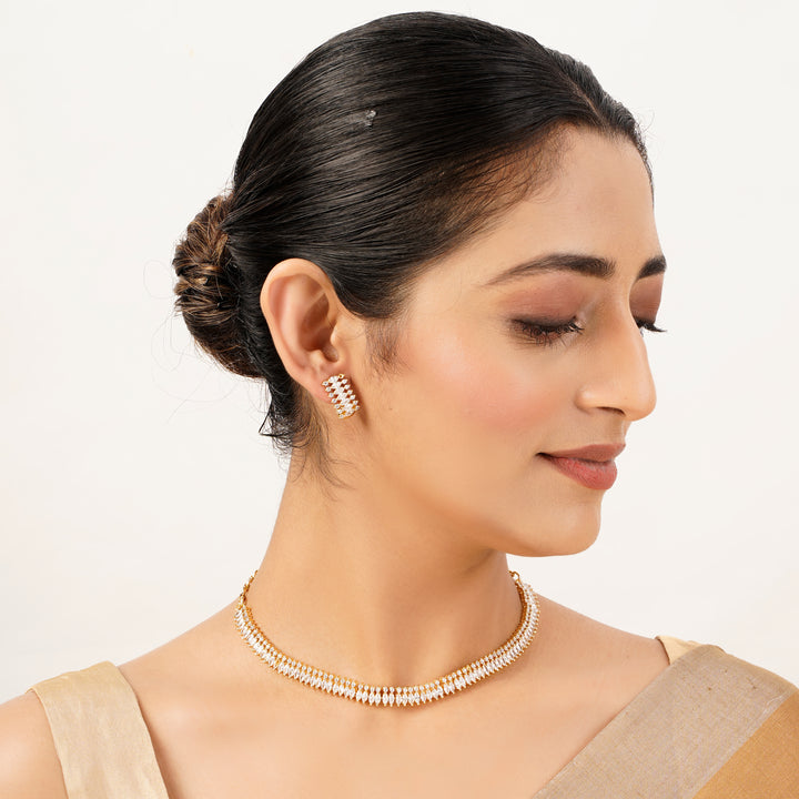22k Gold Plated Gulnaar Nitya Necklace Set