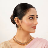 22k Gold Plated Sunheri Aarohi Necklace Set