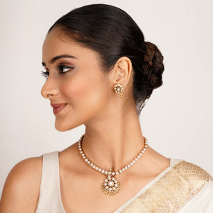 22k Gold Plated Kanaka Vanya Necklace Set