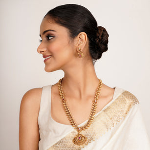 22k Gold Plated Kanaka Yoshita Necklace Set