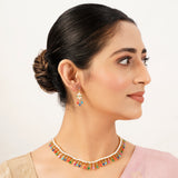 22k Gold Plated Gulnaar Vastra Necklace Set