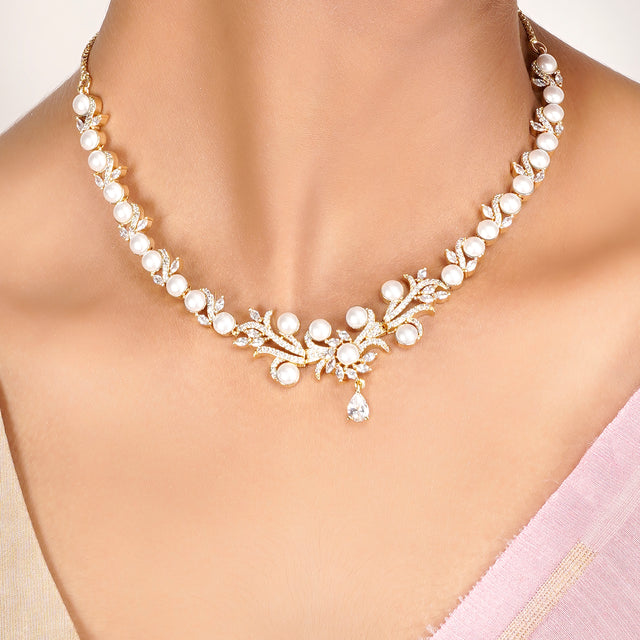 22k Gold Plated Zivara Nayeli Necklace Set