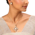 22k Gold Plated Sundari Brahmi Pendant Set