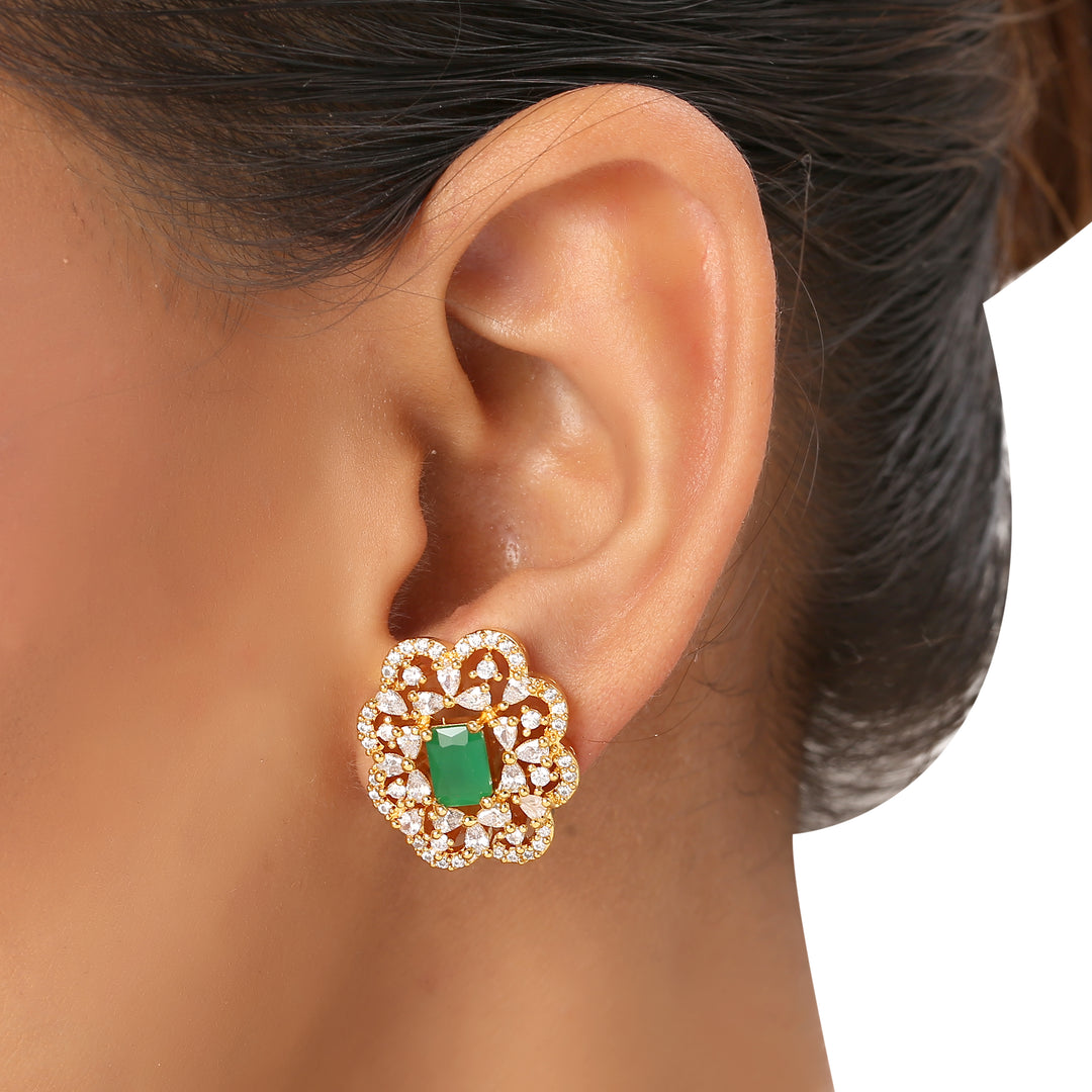22k Gold Plated Sundari Indulekha Pendant Set