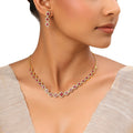 22k Gold Plated Sundari Lakshita Necklace Set