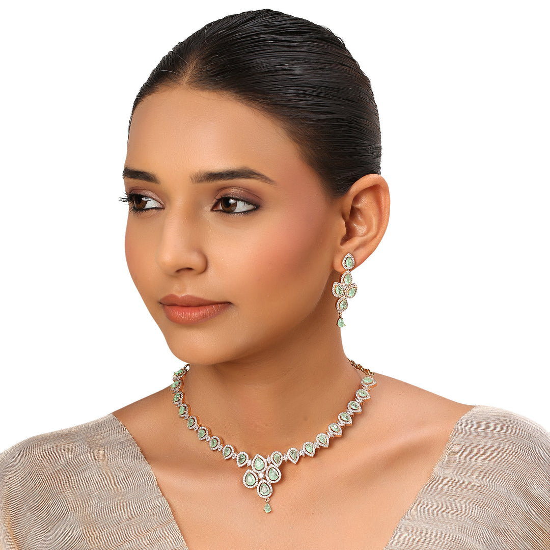 22k Gold Plated Sundari Lilavati Necklace Set