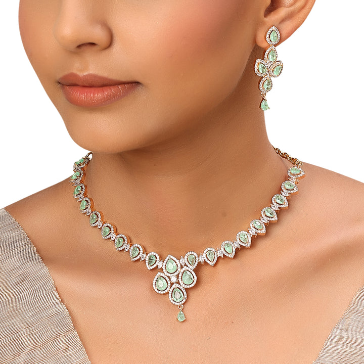 22k Gold Plated Sundari Lilavati Necklace Set